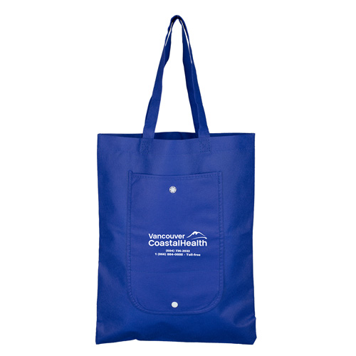 13" W x 17" H -"COVE FOLD"-Up Tote Bag